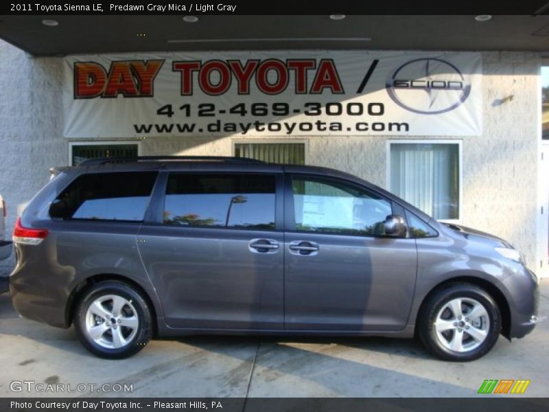 Predawn Gray Mica / Light Gray 2011 Toyota Sienna LE