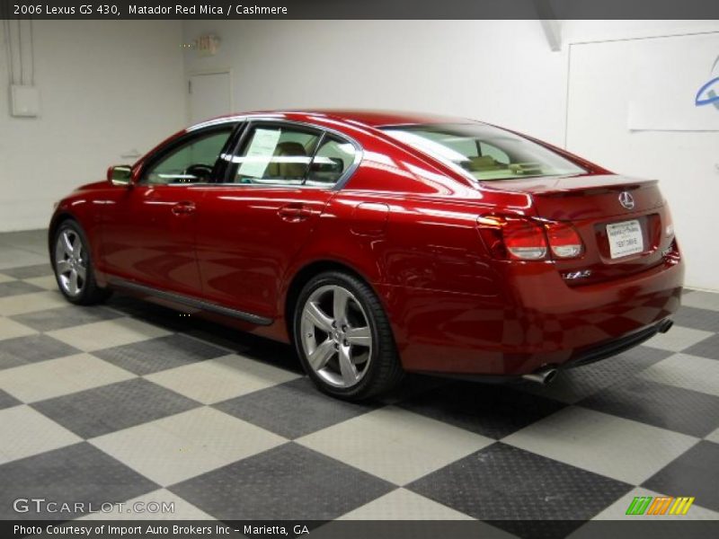 Matador Red Mica / Cashmere 2006 Lexus GS 430