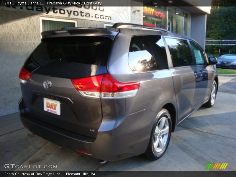 Predawn Gray Mica / Light Gray 2011 Toyota Sienna LE