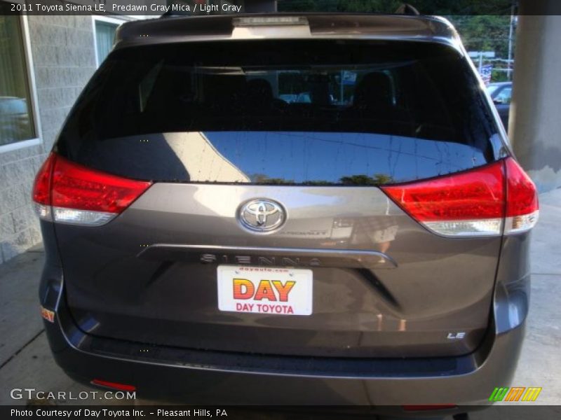 Predawn Gray Mica / Light Gray 2011 Toyota Sienna LE