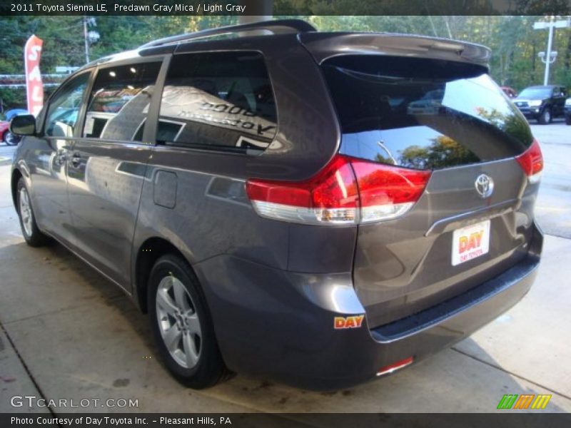 Predawn Gray Mica / Light Gray 2011 Toyota Sienna LE