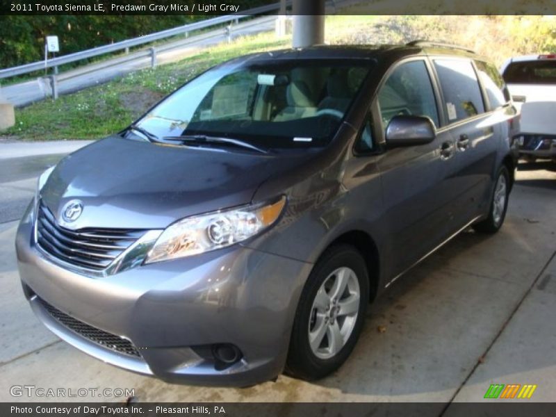 Predawn Gray Mica / Light Gray 2011 Toyota Sienna LE