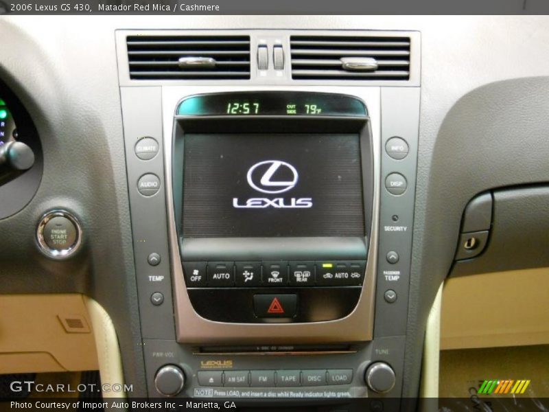 Matador Red Mica / Cashmere 2006 Lexus GS 430
