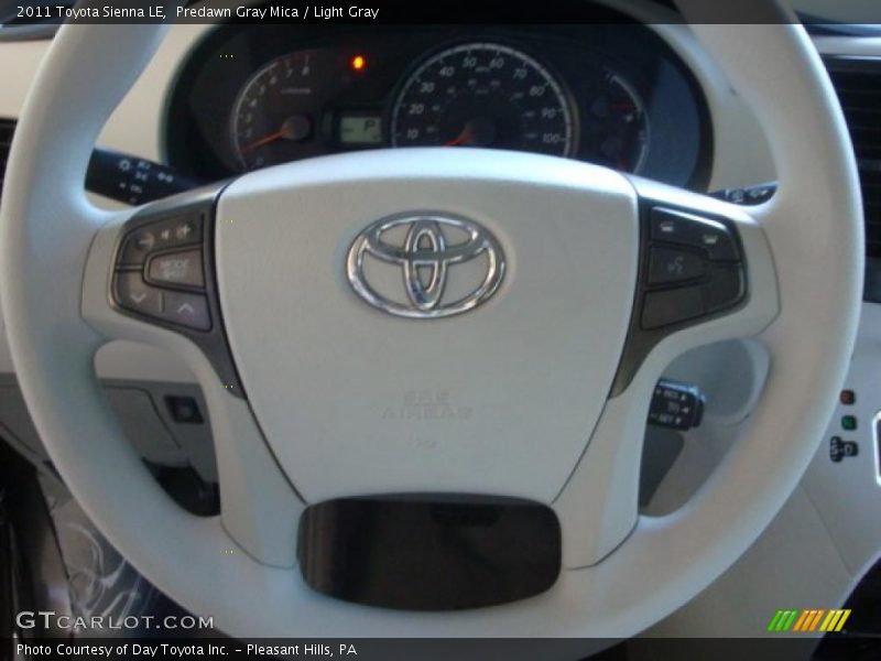 Predawn Gray Mica / Light Gray 2011 Toyota Sienna LE