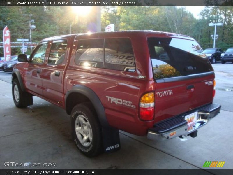 Impulse Red Pearl / Charcoal 2001 Toyota Tacoma V6 TRD Double Cab 4x4