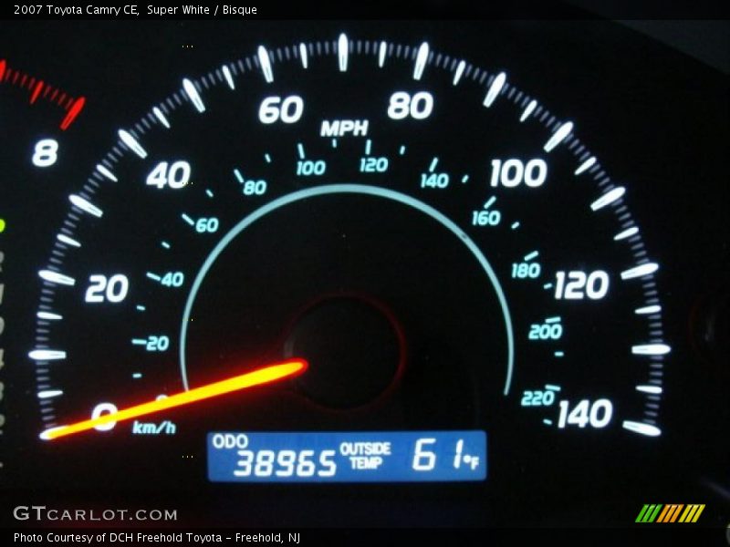 Super White / Bisque 2007 Toyota Camry CE