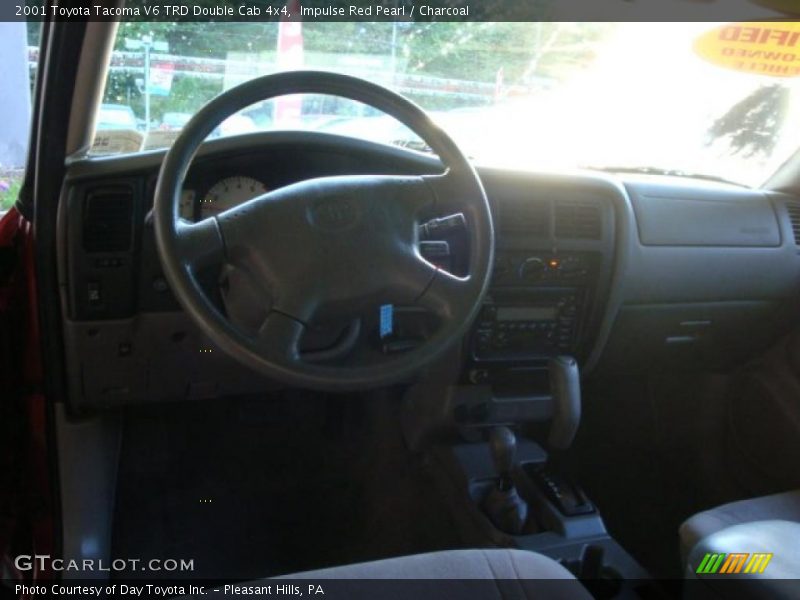 Impulse Red Pearl / Charcoal 2001 Toyota Tacoma V6 TRD Double Cab 4x4