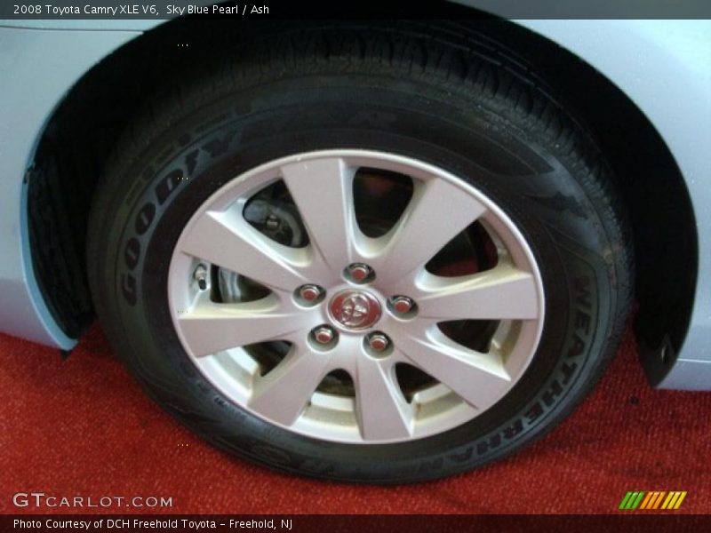 Sky Blue Pearl / Ash 2008 Toyota Camry XLE V6