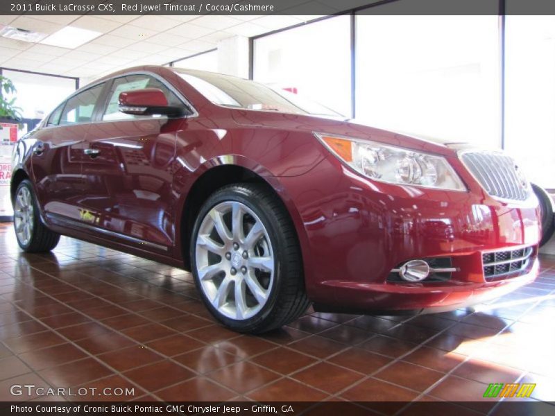 Red Jewel Tintcoat / Cocoa/Cashmere 2011 Buick LaCrosse CXS