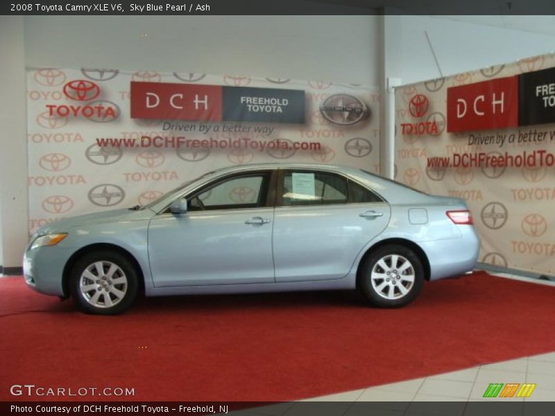 Sky Blue Pearl / Ash 2008 Toyota Camry XLE V6