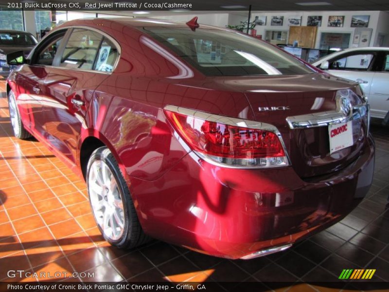 Red Jewel Tintcoat / Cocoa/Cashmere 2011 Buick LaCrosse CXS