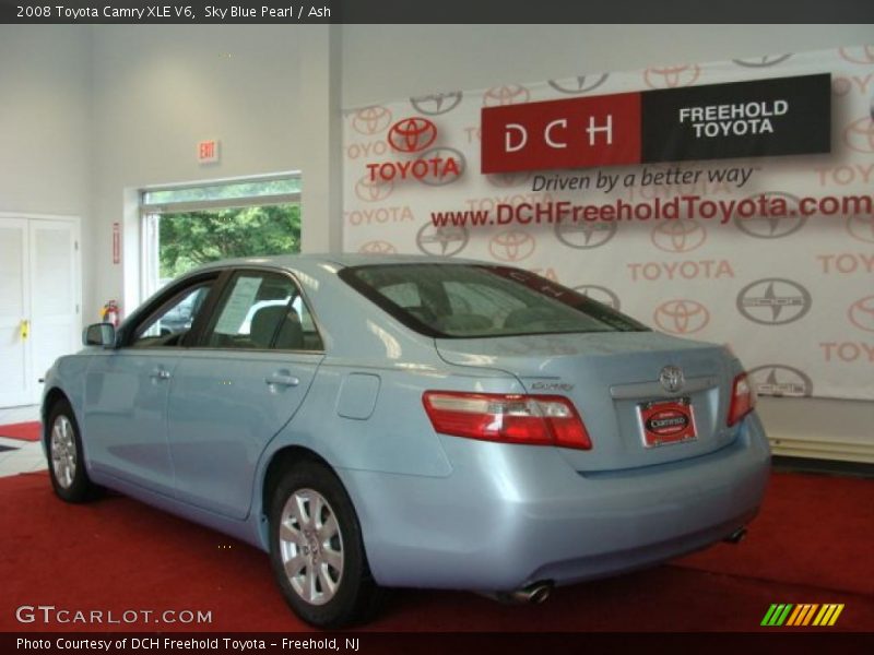 Sky Blue Pearl / Ash 2008 Toyota Camry XLE V6