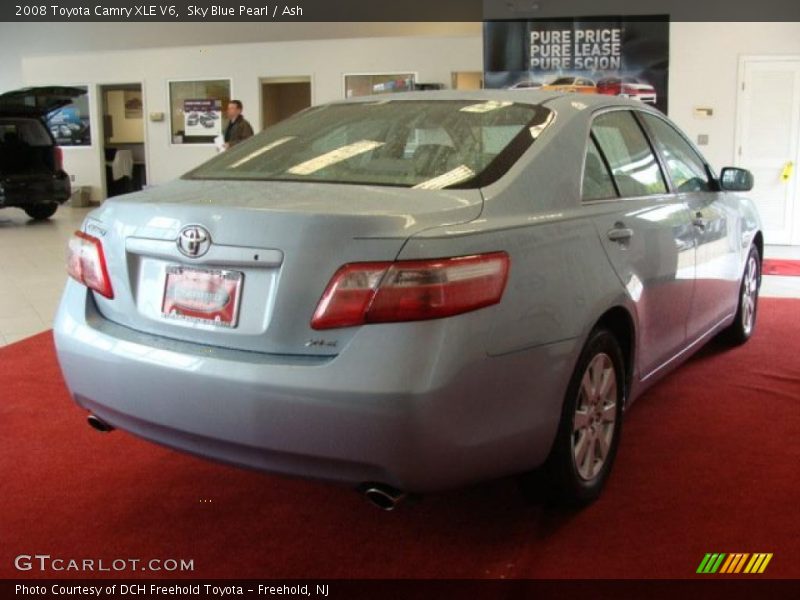 Sky Blue Pearl / Ash 2008 Toyota Camry XLE V6