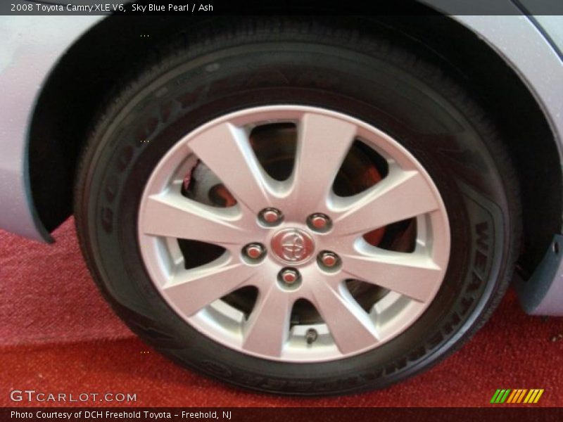 Sky Blue Pearl / Ash 2008 Toyota Camry XLE V6