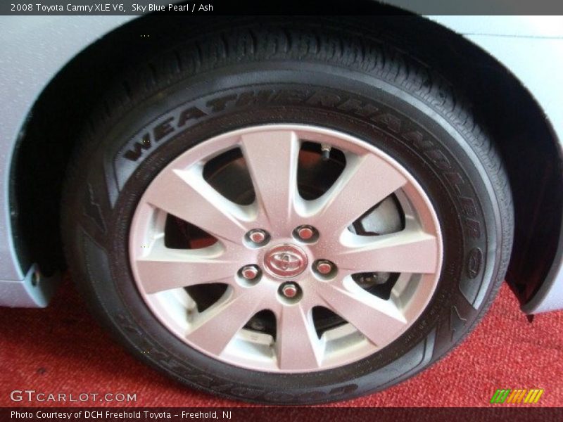 Sky Blue Pearl / Ash 2008 Toyota Camry XLE V6