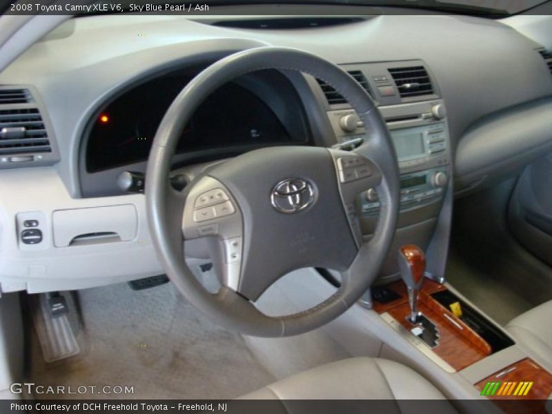Sky Blue Pearl / Ash 2008 Toyota Camry XLE V6