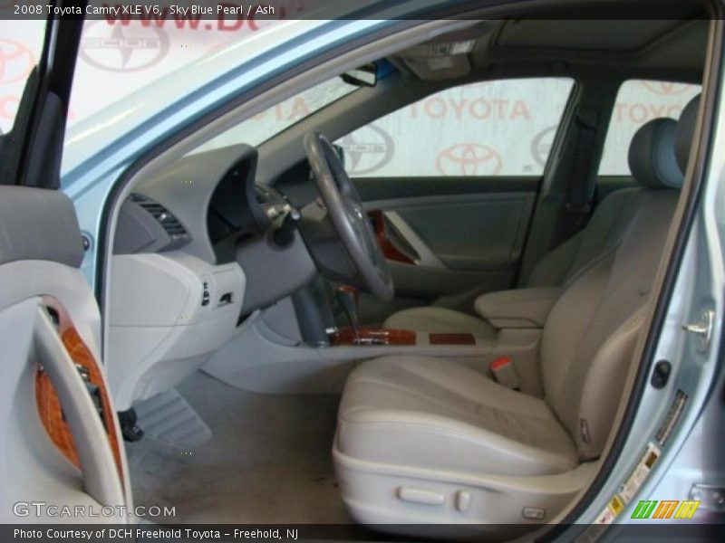 Sky Blue Pearl / Ash 2008 Toyota Camry XLE V6