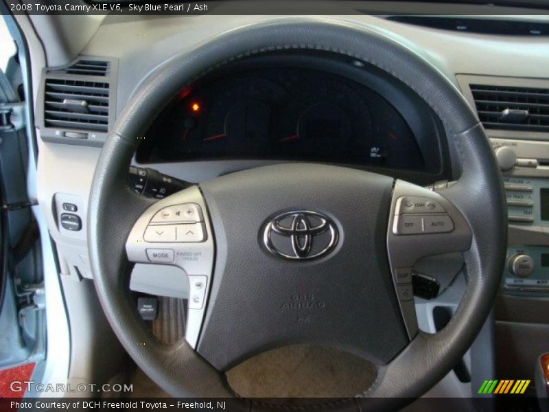 Sky Blue Pearl / Ash 2008 Toyota Camry XLE V6