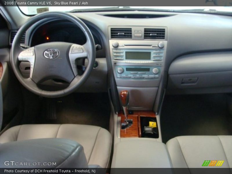 Sky Blue Pearl / Ash 2008 Toyota Camry XLE V6