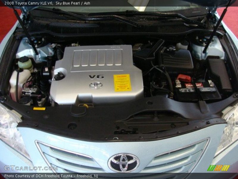 Sky Blue Pearl / Ash 2008 Toyota Camry XLE V6