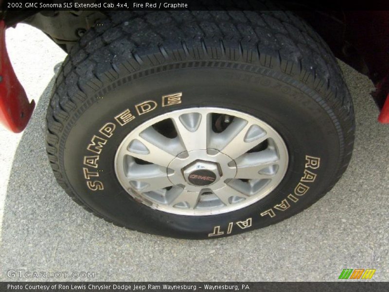 Fire Red / Graphite 2002 GMC Sonoma SLS Extended Cab 4x4