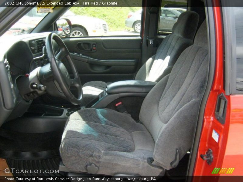 Fire Red / Graphite 2002 GMC Sonoma SLS Extended Cab 4x4