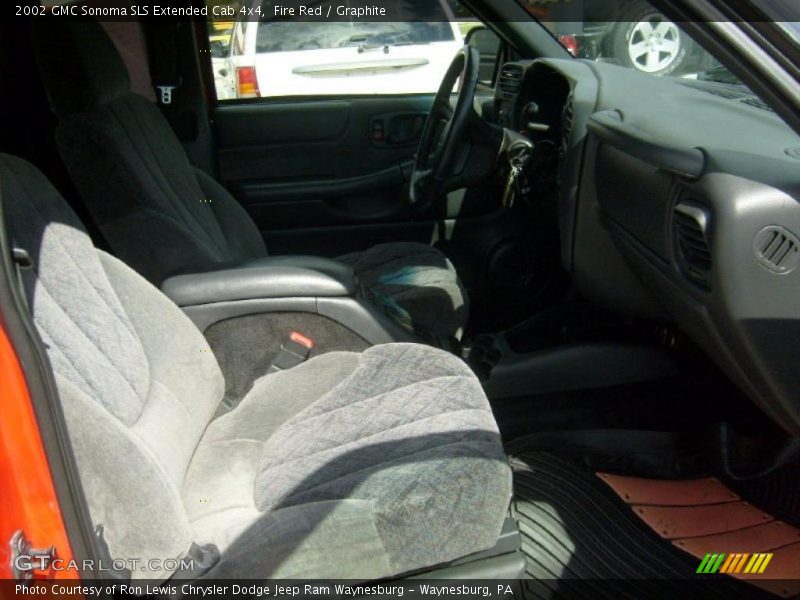 Fire Red / Graphite 2002 GMC Sonoma SLS Extended Cab 4x4