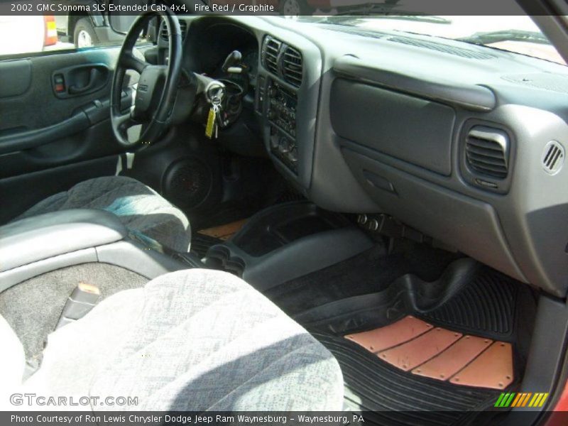 Fire Red / Graphite 2002 GMC Sonoma SLS Extended Cab 4x4