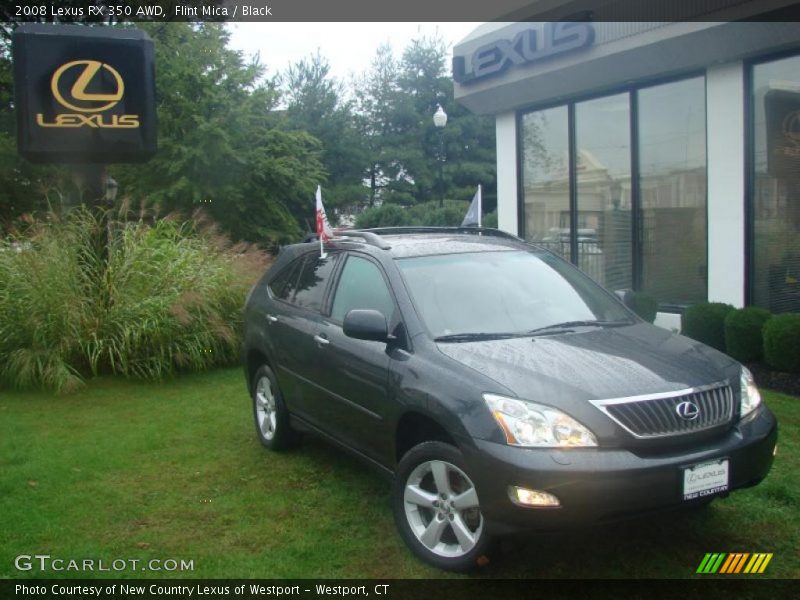 Flint Mica / Black 2008 Lexus RX 350 AWD