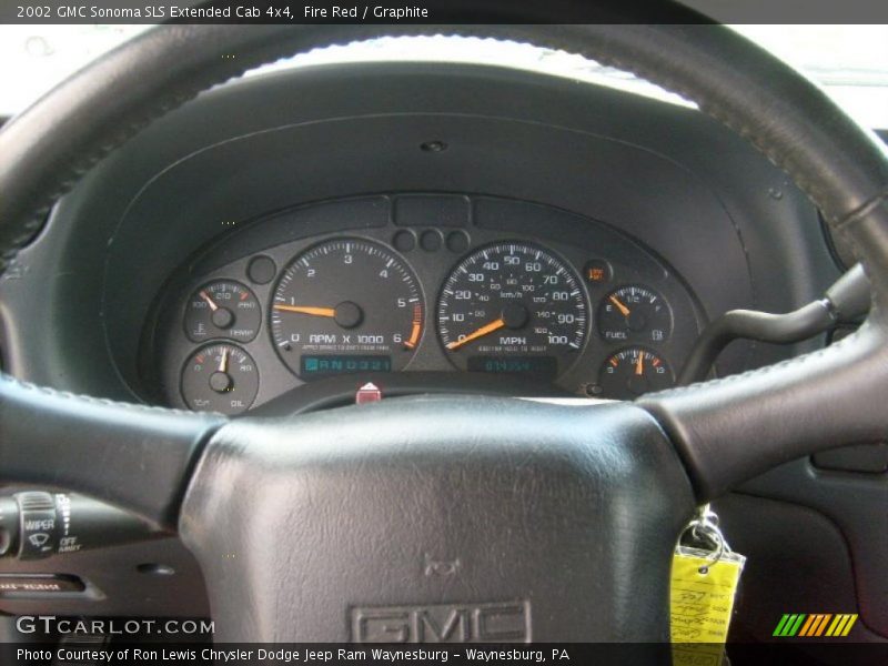 Fire Red / Graphite 2002 GMC Sonoma SLS Extended Cab 4x4
