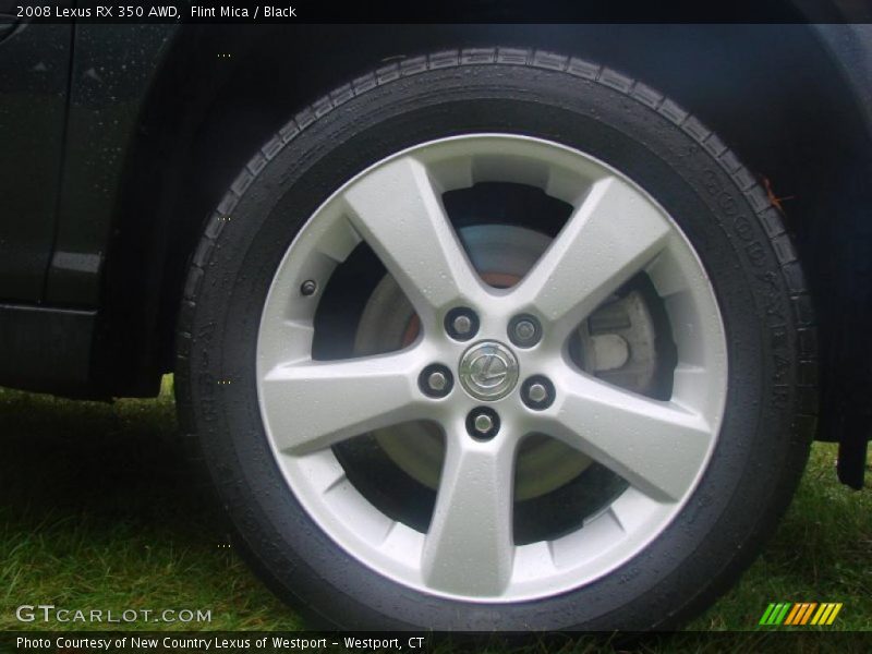 Flint Mica / Black 2008 Lexus RX 350 AWD