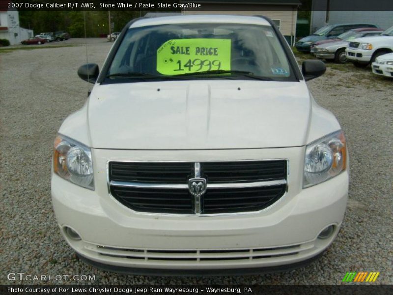 Stone White / Pastel Slate Gray/Blue 2007 Dodge Caliber R/T AWD