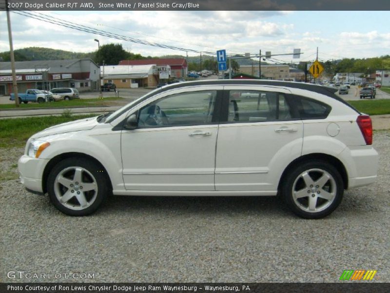 Stone White / Pastel Slate Gray/Blue 2007 Dodge Caliber R/T AWD