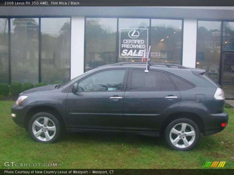 Flint Mica / Black 2008 Lexus RX 350 AWD