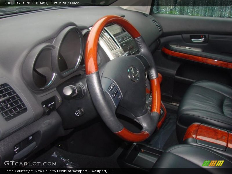 Flint Mica / Black 2008 Lexus RX 350 AWD
