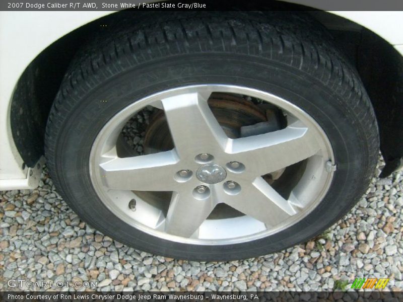 Stone White / Pastel Slate Gray/Blue 2007 Dodge Caliber R/T AWD
