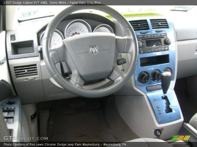 Stone White / Pastel Slate Gray/Blue 2007 Dodge Caliber R/T AWD