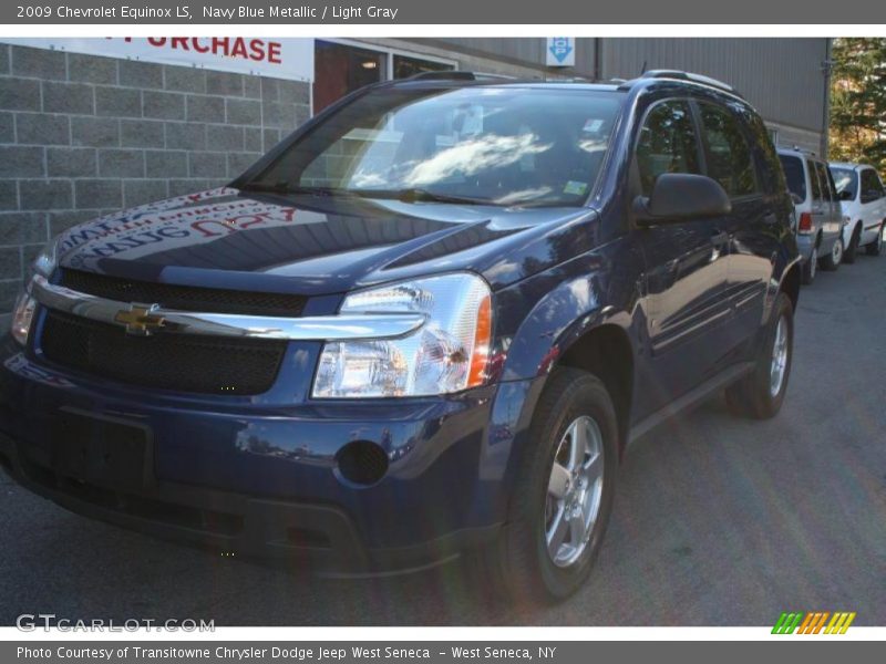 Navy Blue Metallic / Light Gray 2009 Chevrolet Equinox LS