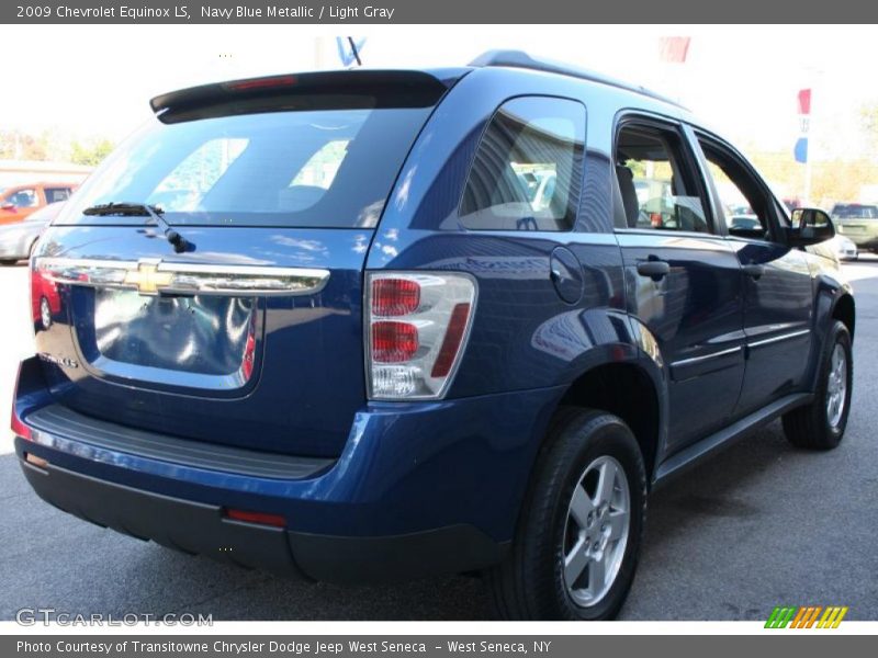 Navy Blue Metallic / Light Gray 2009 Chevrolet Equinox LS