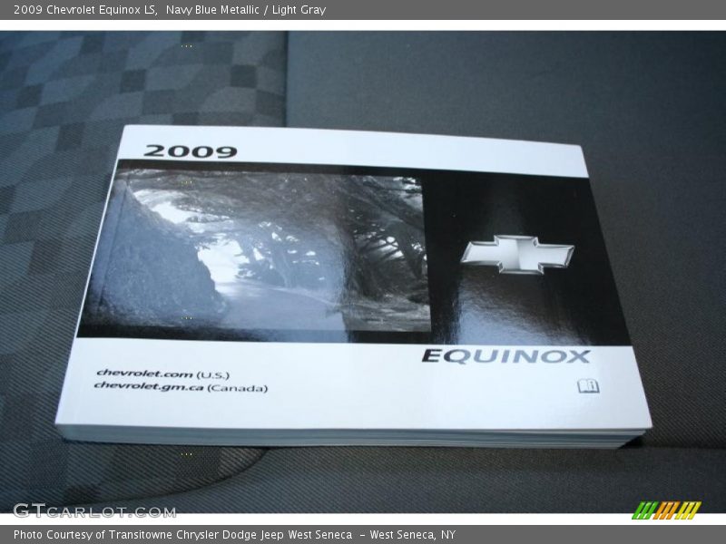 Navy Blue Metallic / Light Gray 2009 Chevrolet Equinox LS