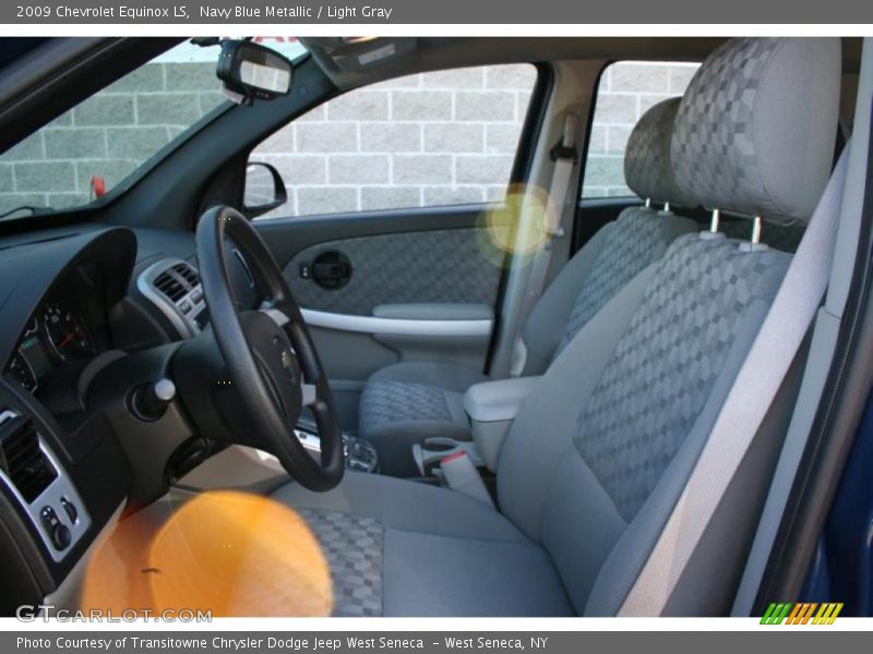 Navy Blue Metallic / Light Gray 2009 Chevrolet Equinox LS