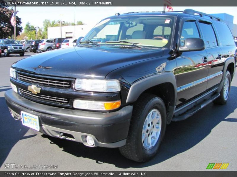 Black / Tan/Neutral 2004 Chevrolet Suburban 1500 Z71 4x4