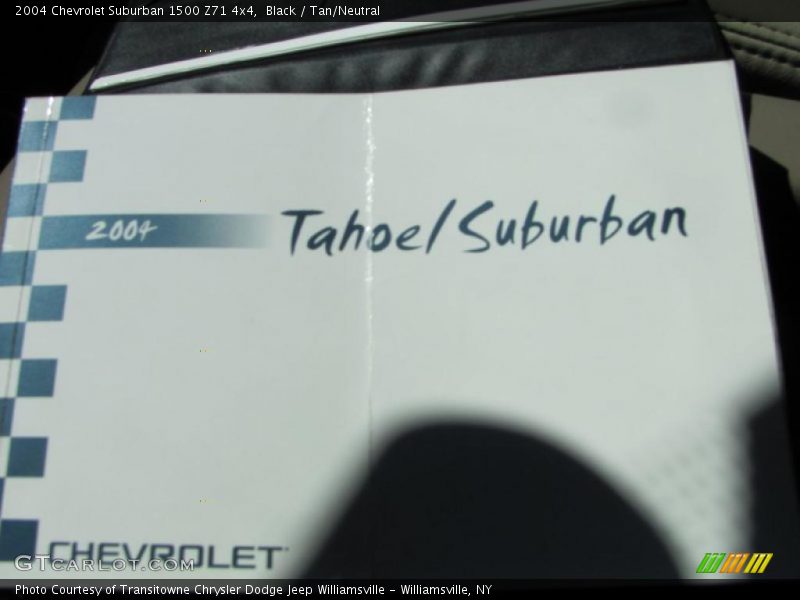 Black / Tan/Neutral 2004 Chevrolet Suburban 1500 Z71 4x4