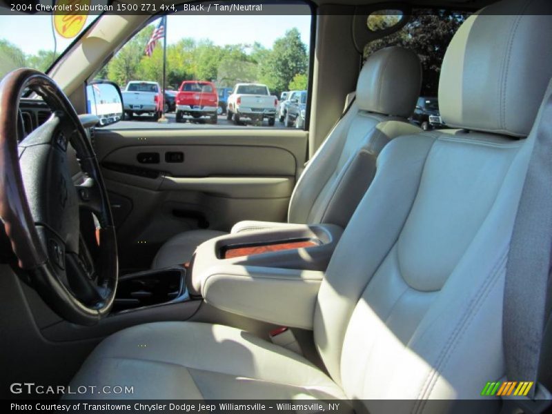 Black / Tan/Neutral 2004 Chevrolet Suburban 1500 Z71 4x4