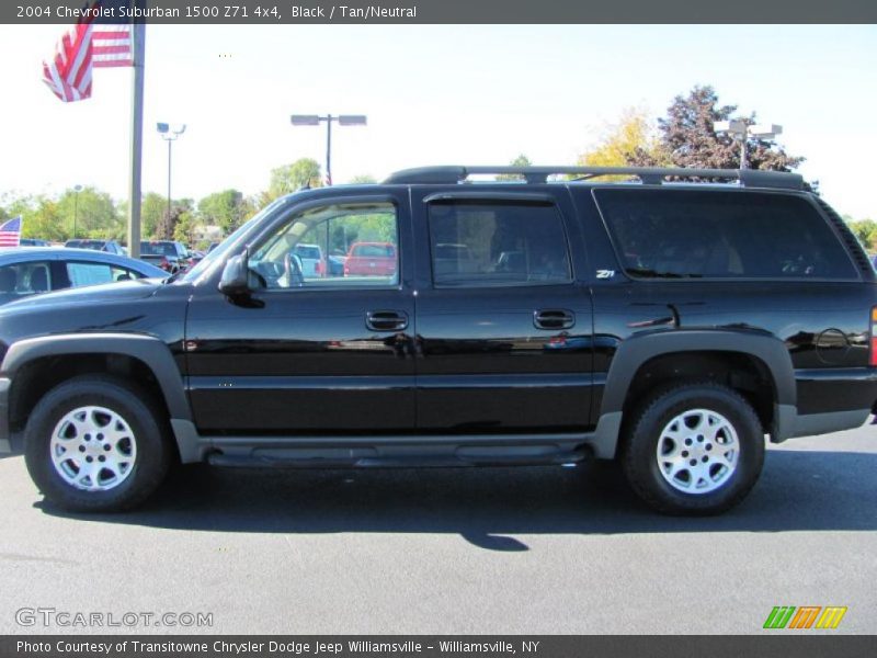Black / Tan/Neutral 2004 Chevrolet Suburban 1500 Z71 4x4