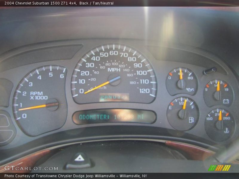 Black / Tan/Neutral 2004 Chevrolet Suburban 1500 Z71 4x4