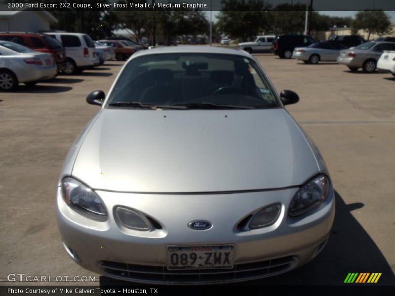 Silver Frost Metallic / Medium Graphite 2000 Ford Escort ZX2 Coupe