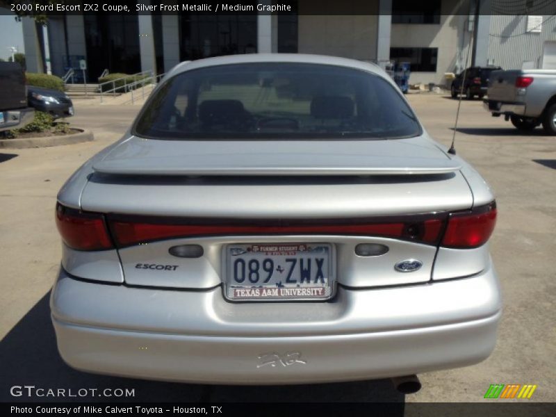 Silver Frost Metallic / Medium Graphite 2000 Ford Escort ZX2 Coupe