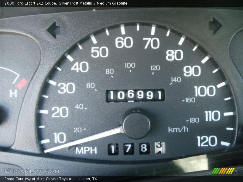 Silver Frost Metallic / Medium Graphite 2000 Ford Escort ZX2 Coupe