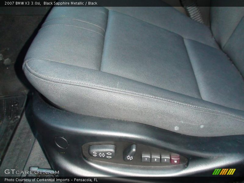 Black Sapphire Metallic / Black 2007 BMW X3 3.0si